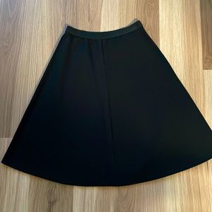 Classic Bobeau A-line Black Skirt - L